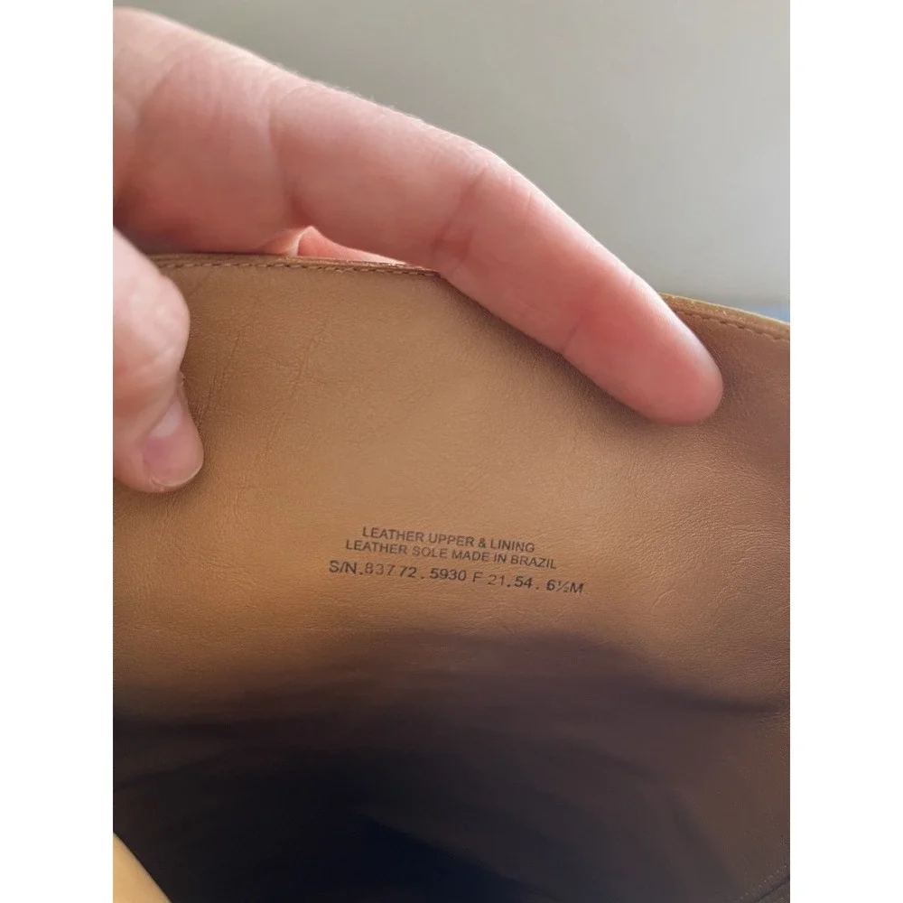 Tory Burch Banana Heel Knee‎ High Riding Leather Boots Butterscotch 6.5